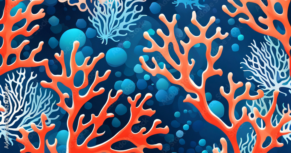 Fototapeta premium seamless pattern with fish background