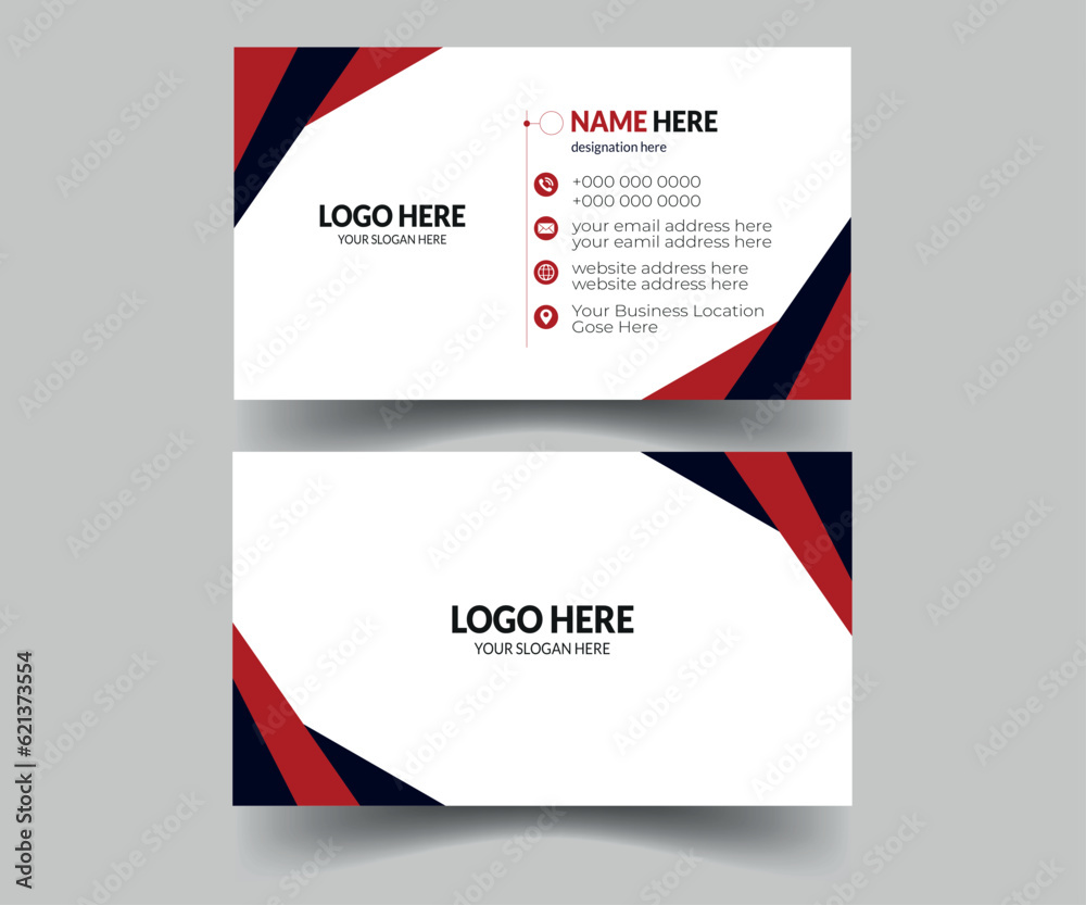 double sided business card simply template
double sided business card simply template