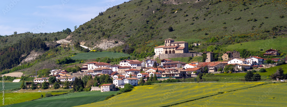 Sarasa point of view from Zuasti toll in Navarra 