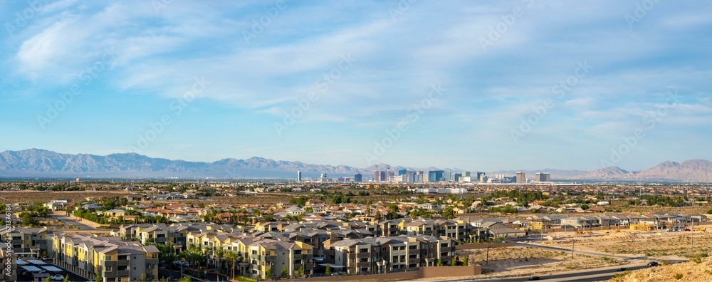 Dusk Magic: Las Vegas Valley Panorama Illuminated in Mesmerizing 4K Resolution