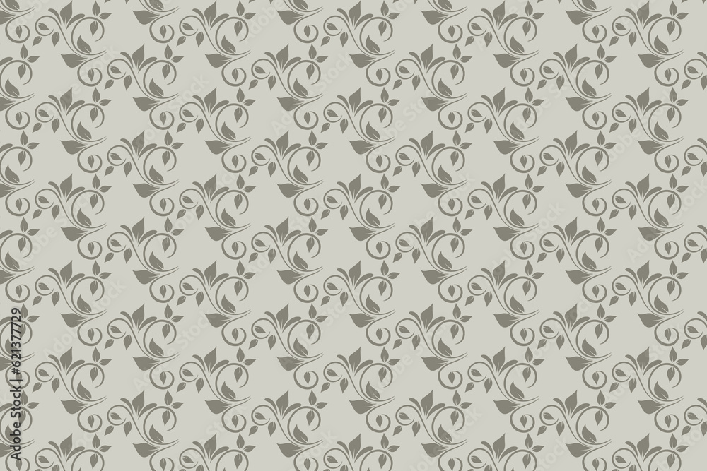 Floral pattern design in vector, pattern design for textiles and ceramics tiles