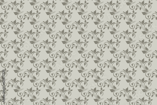 Floral pattern design in vector, pattern design for textiles and ceramics tiles