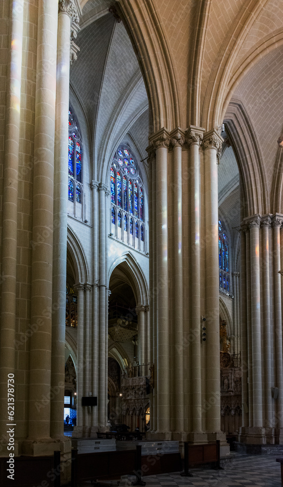 Fototapeta premium Interior Catedral de Santa Maria, Toledo, España