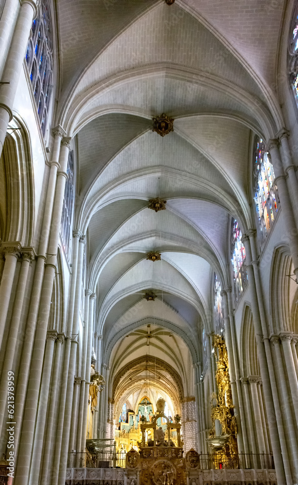 Interior Catedral de Santa Maria, Toledo, España