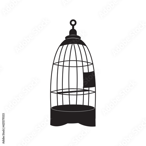 bird cage icon logo vector design template