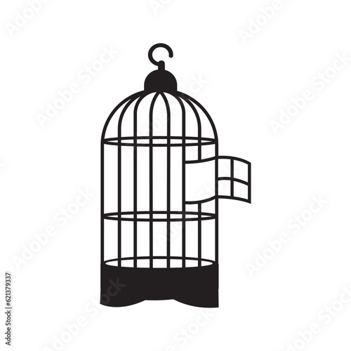 bird cage icon logo vector design template