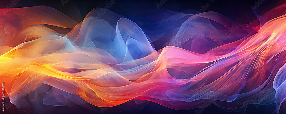Dynamic and energetic background with swirling lines and vibrant colors, capturing the spirit of entrepreneurship and ambition in the business world panorama