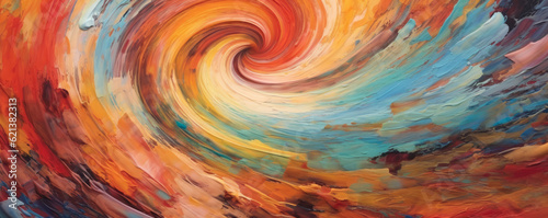 whirlwind of abstract colors swirling and twirling, evoking a sense of creativity and artistic inspiration panorama