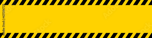 警告サインのバナー（CAUTION Sign background）