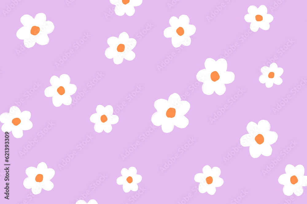White flowers on purple background - Flores bracas no fundo roxo - Background - Wallpaper
