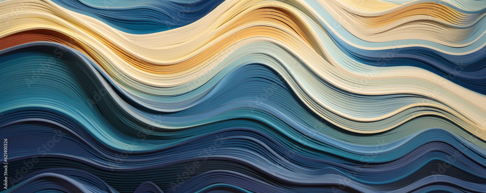 symphony of abstract waves and ripples on a serene background, evoking a sense of tranquility and balance panorama symphony of abstract waves and ripples on a serene background, evoking a sense of tranquility and balance panorama