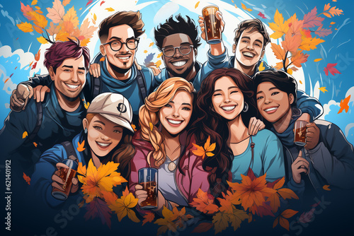 folk holiday oktoberfest autumn background,celebration