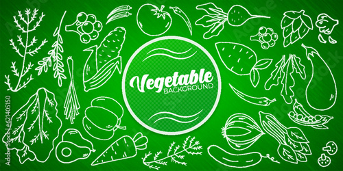 Vegetable Vector Abstract Background