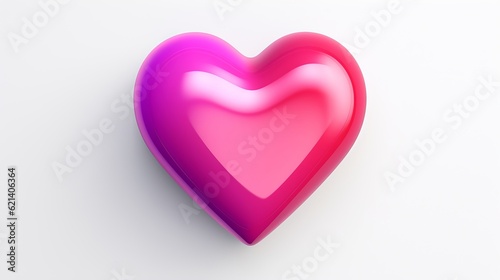 Wallpaper Mural A pink and purple heart on a white background Torontodigital.ca