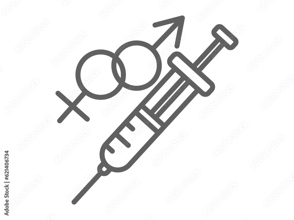 aid warning symbol icon, female and male symbol icon with injection aid warning symbol icon, female and male symbol icon with injection