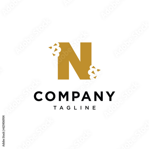 
Letter N Snack Bite logo icon vector template.eps