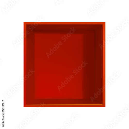vector empty cardboard or plastic box