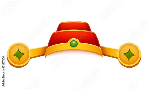 Vector god of wealth hat chinese new year