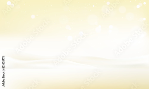 Vector white and yellow gradient soft abstract background scene realistic illustration concept. light flowing lines up