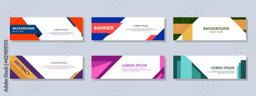 Abstract banner design. Vector shaped background. Modern Graphic Template Banner pattern for social media and web sites.