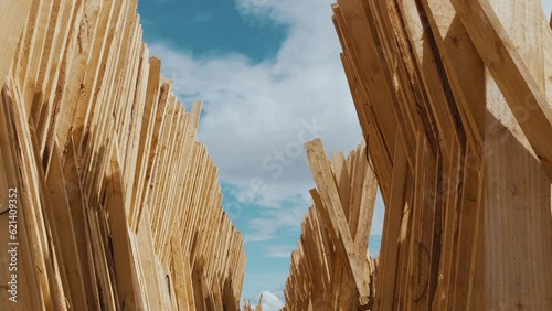 wood yard in Iringa region of Tanzania photo