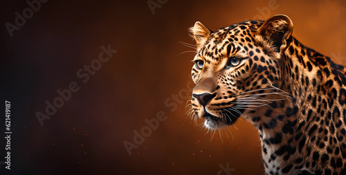 Leopard big cat background.