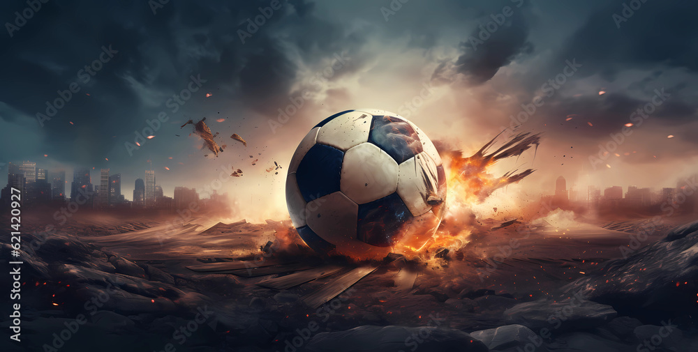 Fototapeta premium Soccer, football background.