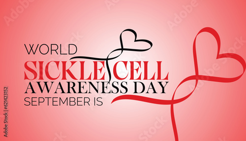 Vector illustration on the theme of World Sickle Cell day observed each year.banner design template Vector illustration background design.