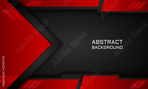 geometric red technology abstract background for banner and cover