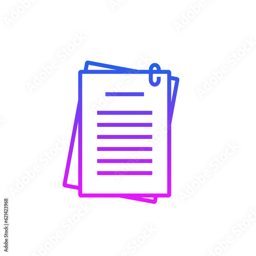 Gradient Document File Icon