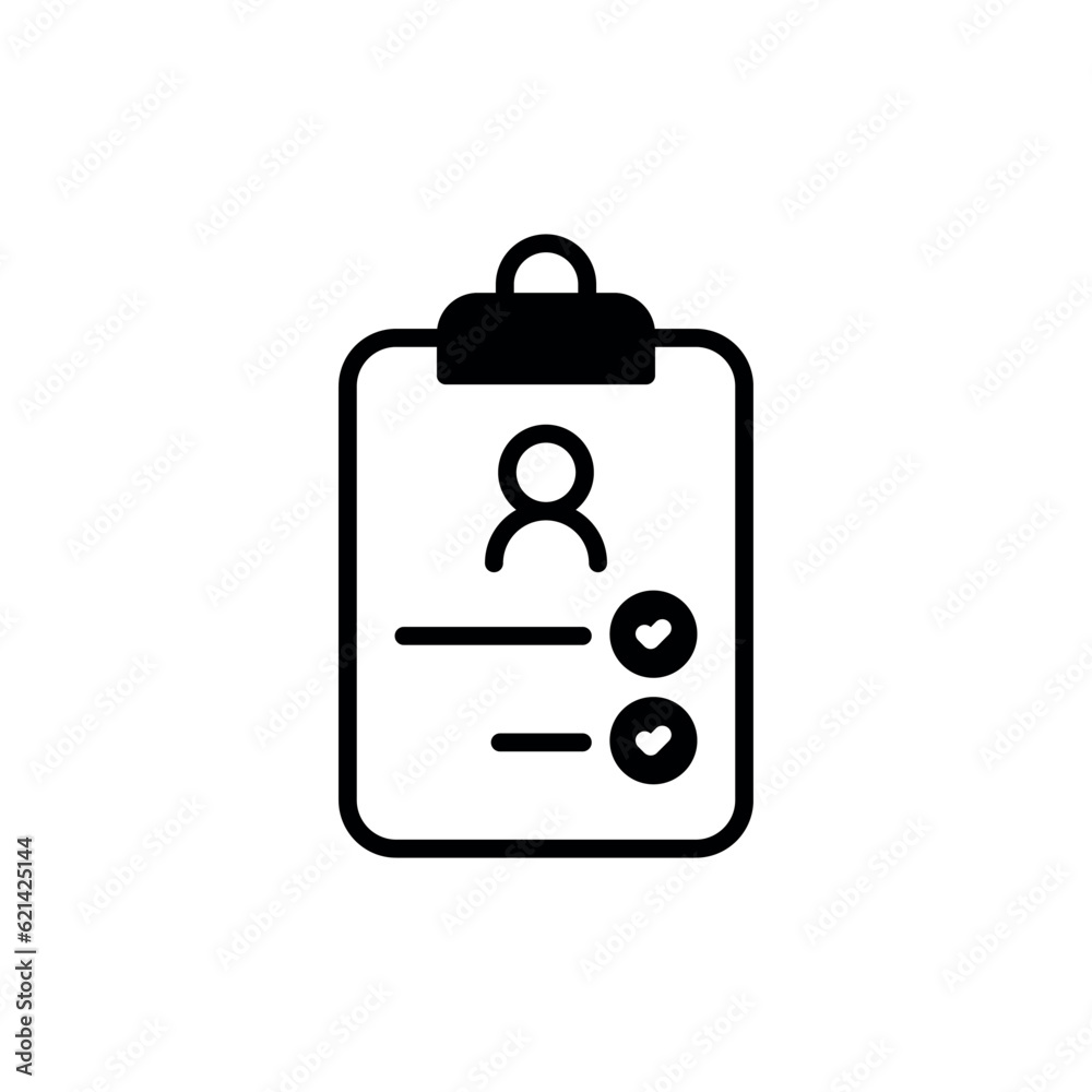 Assessment icon design with white background stock illustration