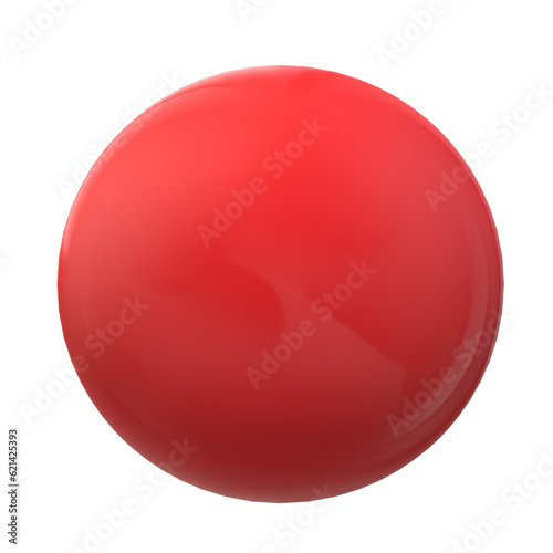 red glossy sphere
