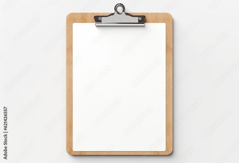 wooden clipboard with blank A4 paper wooden clipboard with blank A4 paper