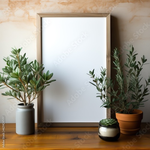 Frame with blank customizab...