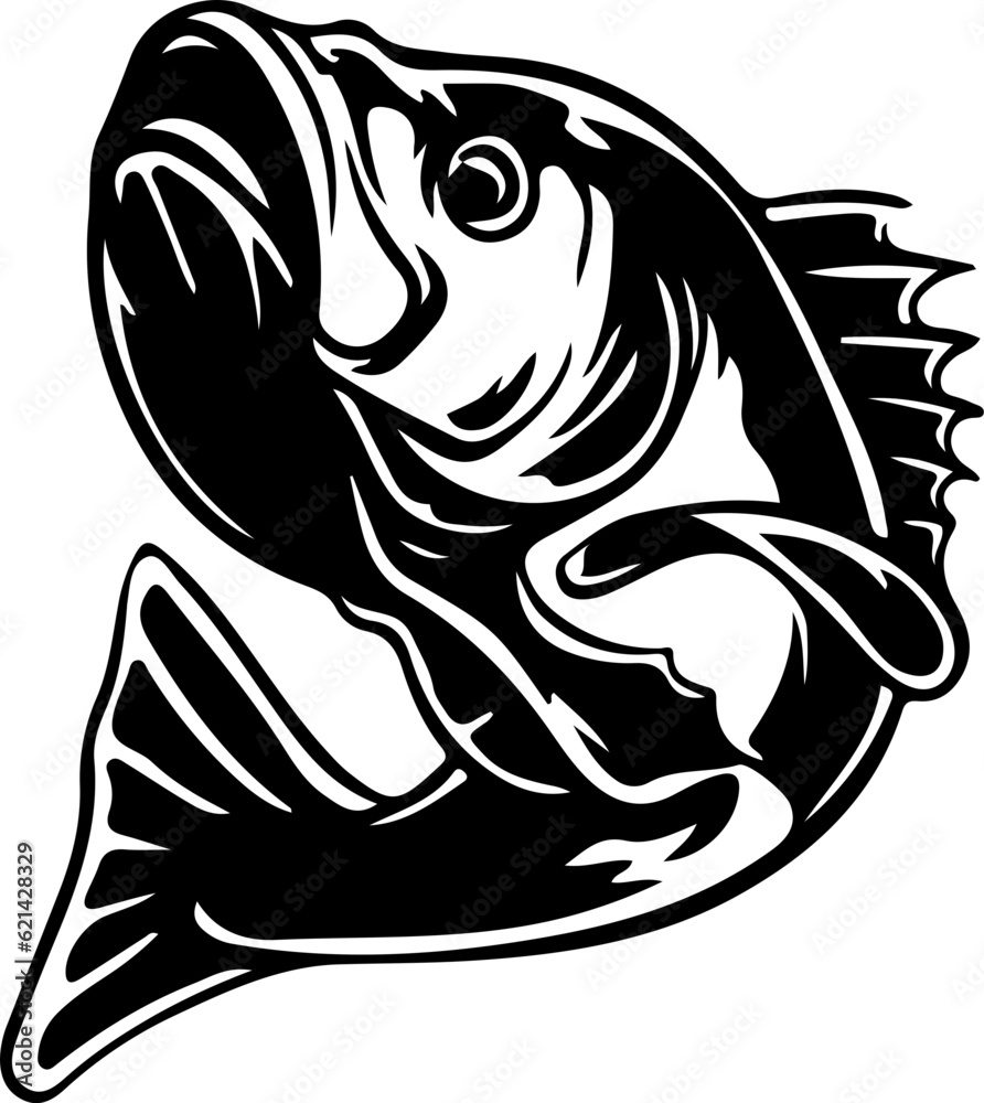 Bass Fishing SVG, Bass Fish SVG, Fishing SVG, Fish Svg, Largemouth Bass