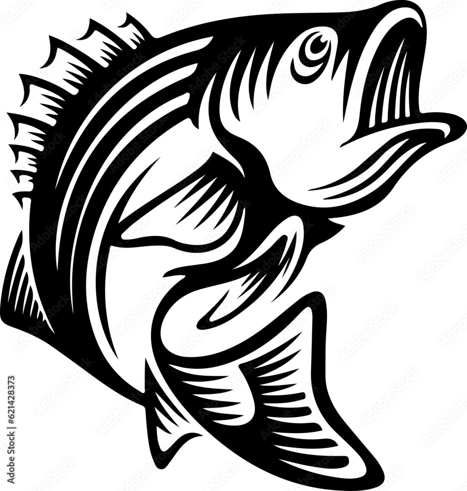 Bass Fishing SVG, Bass Fish SVG, Fishing SVG, Fish Svg, Largemouth Bass