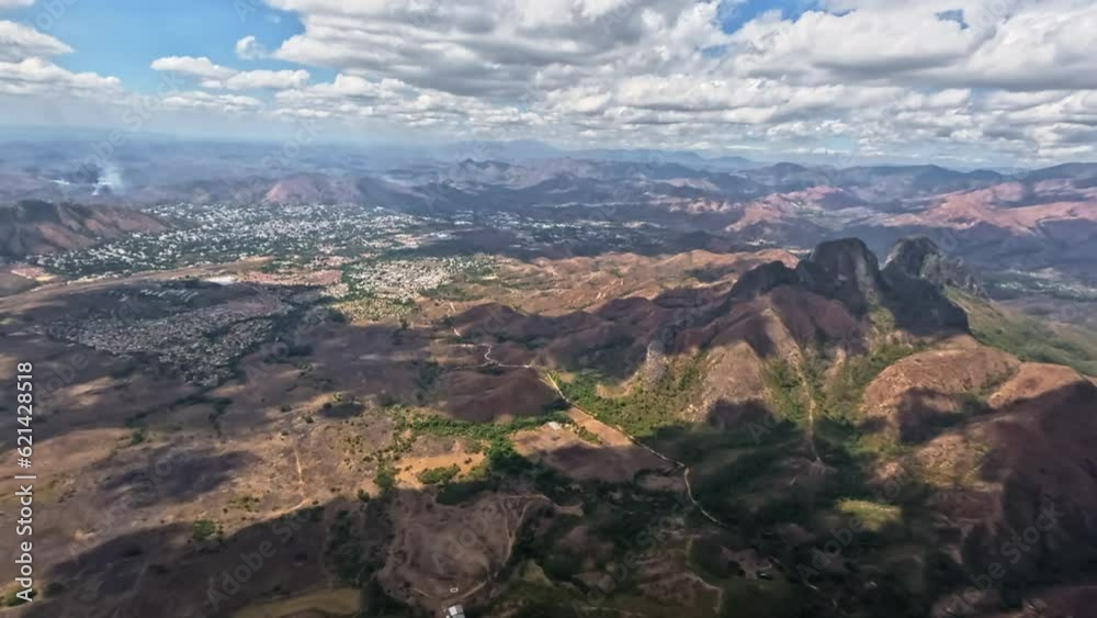 Aerial view series. Flying over San Juan de los Morros and surroundings. Guarico State, Venezuela Aerial view series. Flying over San Juan de los Morros and surroundings. Guarico State, Venezuela
