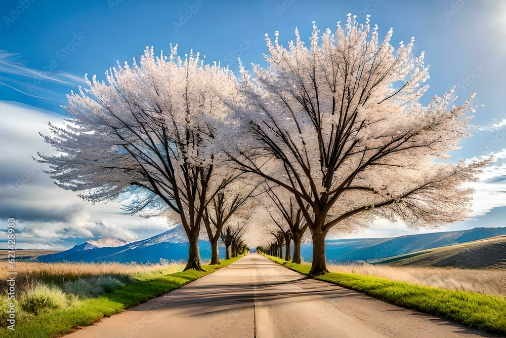 road to the sky generated ai road to the sky generated ai
