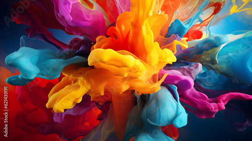 Type of abstact background, which use colourful composition.