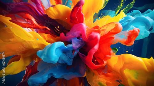 Type of abstact background, which use colourful composition.