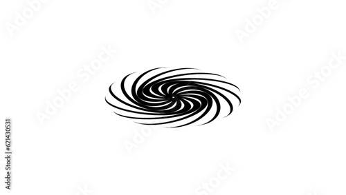 galaxy silhouette, galaxy icon. Simple element illustration