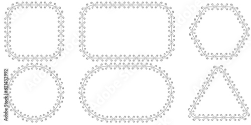 outline stitch brushes frame set