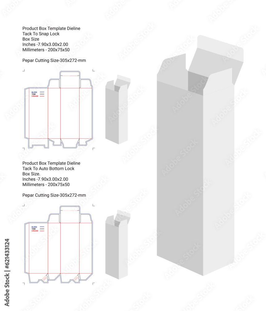 Product Box 3d mockup with Template Dieline Product Box 3d mockup with Template Dieline