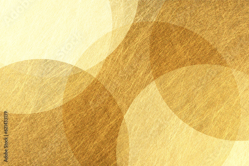 金色の和紙による幾何学的な背景素材　アブストラクト