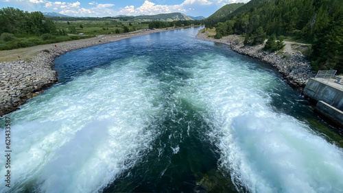 Fotografie Jackson Lake Dam in Grand Teton National Park