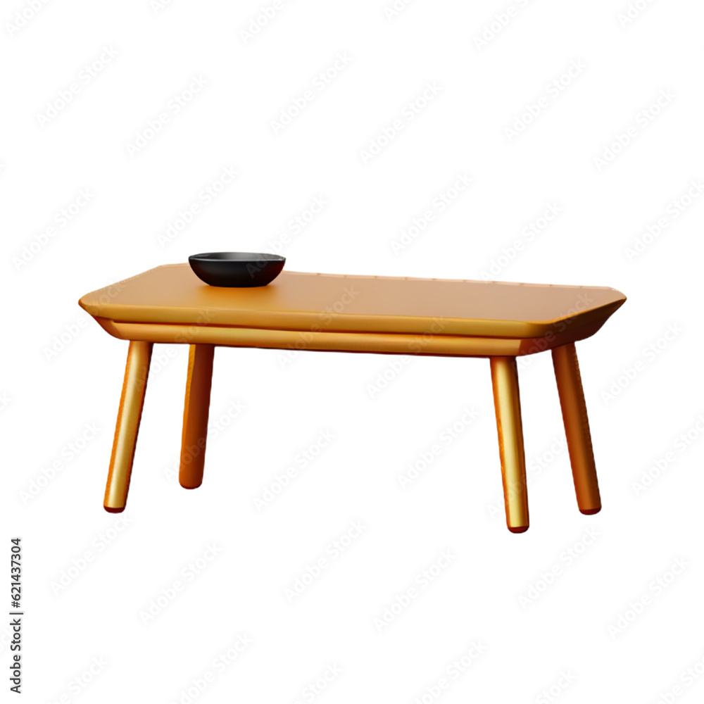 Modern table and chair isolate Modern table and chair isolate