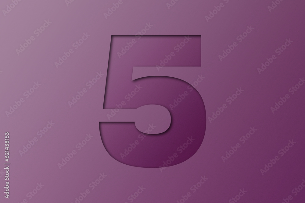 dark purple paper style paper font number 5 dark purple paper style paper font number 5