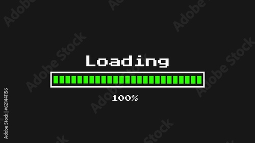 loading glitch text effect animation