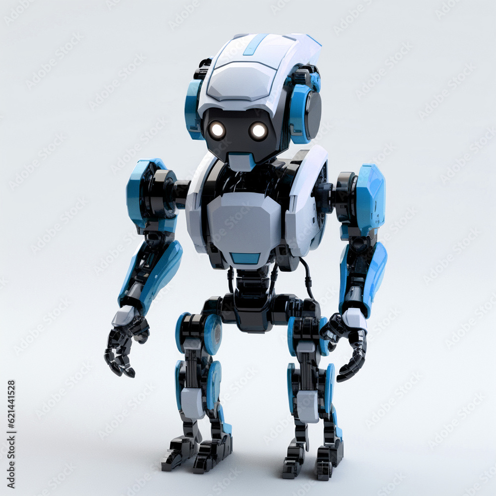 Isolated Mini Droid Robot Character Robotic Assistance Technology Artificial Intelligence 3D Bot Machine Isolated Mini Droid Robot Character Robotic Assistance Technology Artificial Intelligence 3D Bot Machine