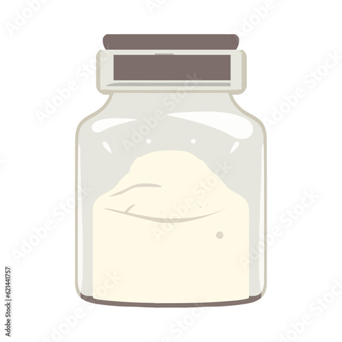 Organic milk jar, fresh from the farm